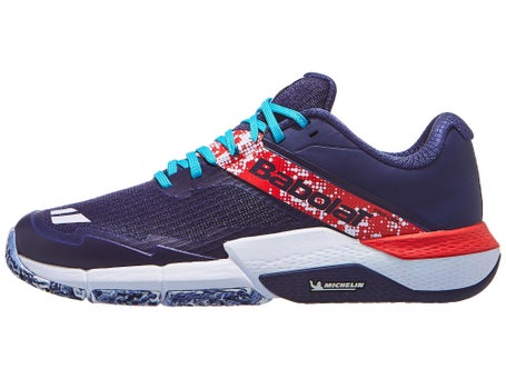 Babolat Jet Movea 2 Padel\Dark Blue/Chilli Red Men Shoe
