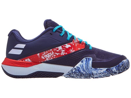 Babolat Jet Movea 2 Padel\Dark Blue/Chilli Red Men Shoe