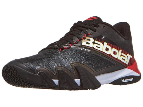 Babolat Jet Premura 2 Padel Herrenschuh Schwarz Rot