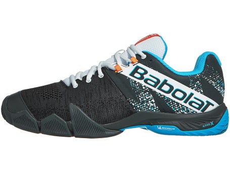 Babolat Jet Movea Padel\Grey/Scuba Blue Mens Shoes