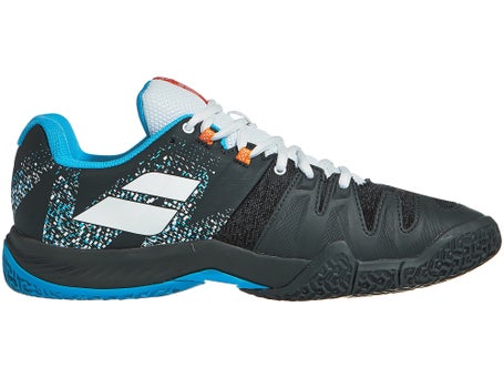 Babolat Jet Movea Padel\Grey/Scuba Blue Mens Shoes