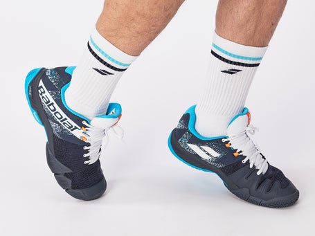 Babolat Jet Movea Padel\Grey/Scuba Blue Mens Shoes