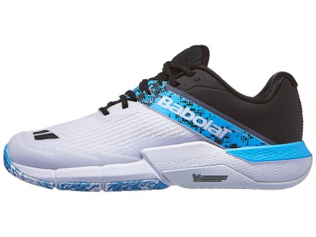 Babolat Jet Movea 2 Padel\White/Cyan Blue Mens Shoes
