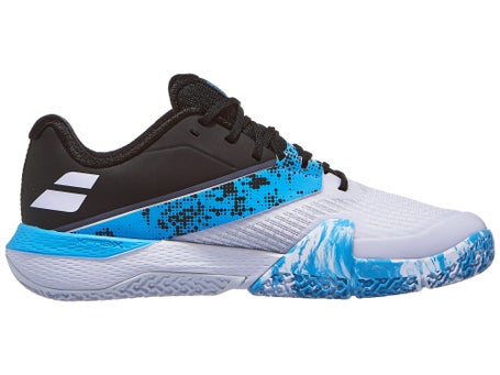 Babolat Jet Movea 2 Padel\White/Cyan Blue Mens Shoes