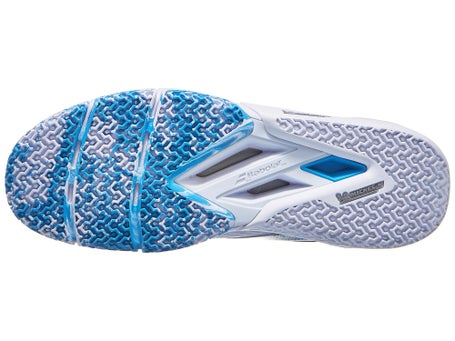 Babolat Jet Movea 2 Padel\White/Cyan Blue Mens Shoes