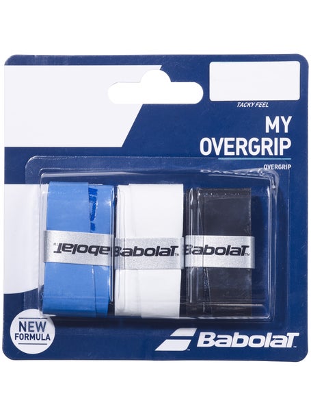 3 surgrips Babolat My Grip Noir Bleu Blanc 2022