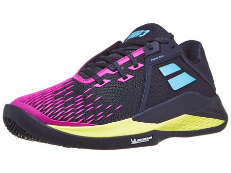 Babolat Propulse Fury 3 SANDPLATZ Herrenschuh Dunkelblau Pink