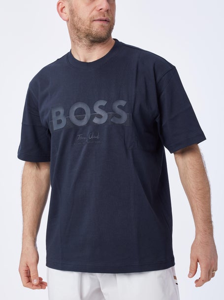 BOSS Mens Summer Tennis Member Logo 3D T-Shirt