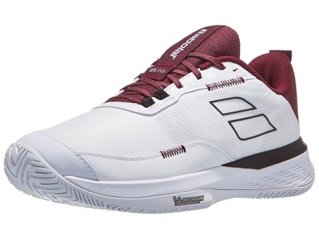 Babolat SFX Evo AC\White/Burgundy Mens Shoes