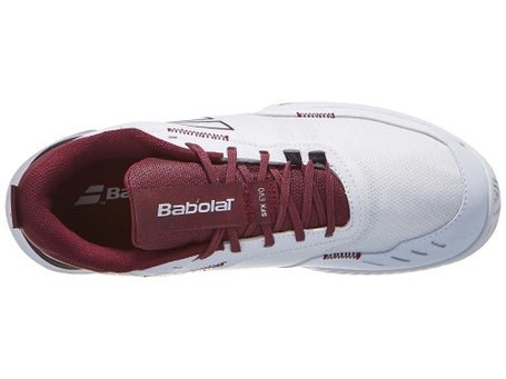 Babolat SFX Evo AC\White/Burgundy Mens Shoes