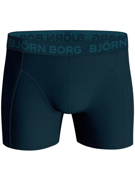 Bjorn Borg Men's Mid Rise 3 Pack Boxer Briefs - Black/Mint/Pink/Blue - XXL