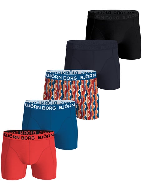 Bjorn Borg Mens Summer Cotton Stretch 5-Pack Boxer