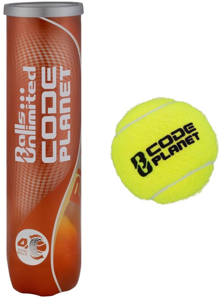 Balls Unlimited Code Planet Tennis 4 Ball Can