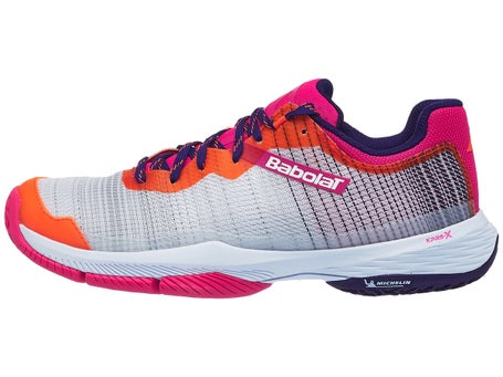 Babolat Jet Ritma Padel\Grey/Pink/Peacock Womens Shoes