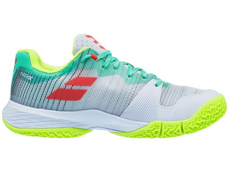 Babolat Jet Ritma Padel\Grey/White/Green Womens Shoes