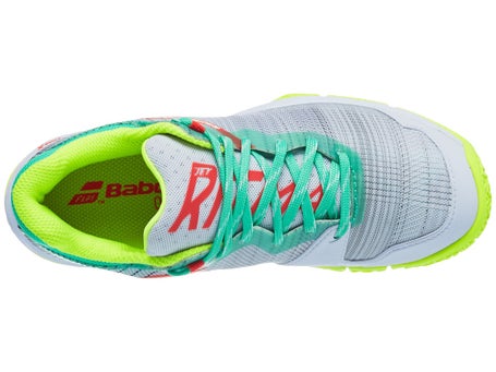 Babolat Jet Ritma Padel\Grey/White/Green Womens Shoes