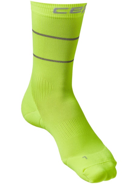 CEP Mens Pro Run Reflect Mid Cut Socks