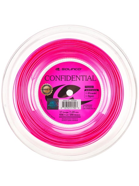Solinco Confidential Soft 1.20/17 String Pink Reel 