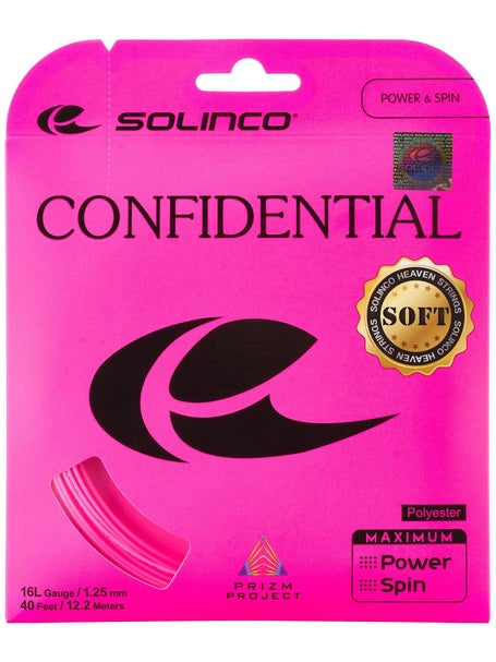 Corde Solinco Confidential Soft 1.25 16L Rosa