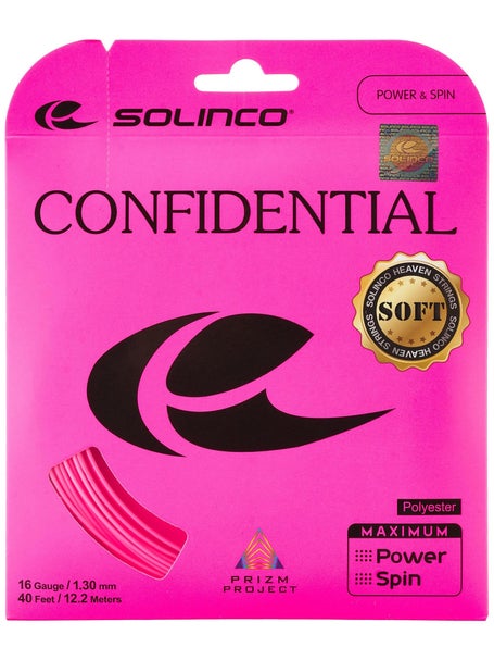 Solinco Confidential Soft 1.30mm Tennissaite 12,2m Set Pink