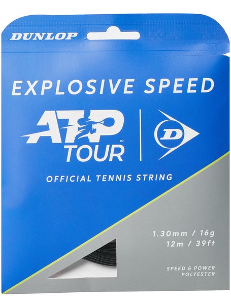 Dunlop Explosive Speed 1.30mm Tennissaite Schwarz 12m Set
