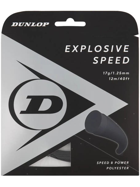 Dunlop Explosive Speed 1.25mm Tennissaite Schwarz 12m Set