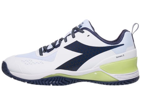 Diadora Blushield Torneo 2 AC\White/Blue Mens Shoe