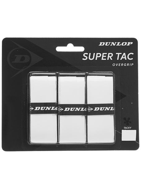 Dunlop Super Tac 3-Pack Overgrip White 0.55mm