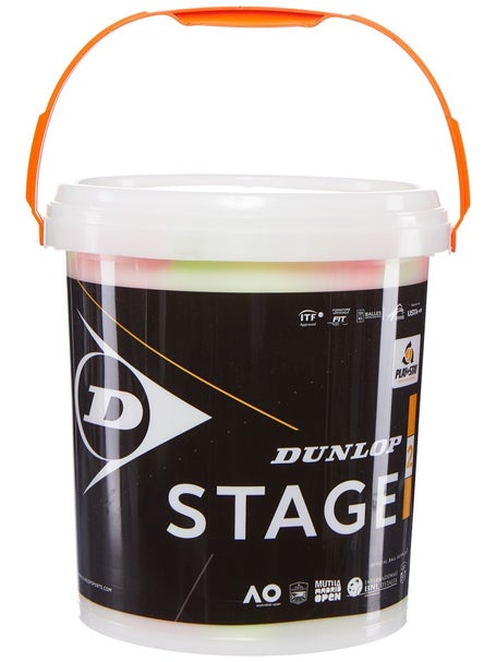 Dunlop Stage 2 Orange Tennis 60 Ball Bucket