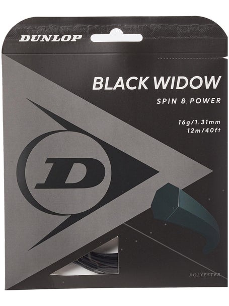Dunlop D TAC Black Widow 1.30mm Tennissaite 12m Set