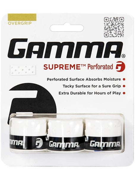 Gamma Supreme Overgrip Perforated White