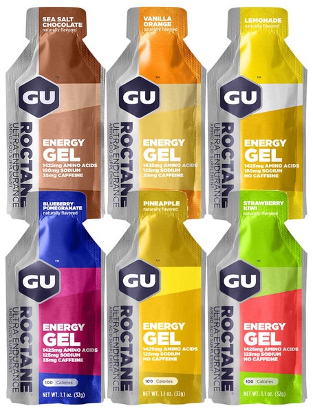 Confezione di gel energetici Gel GU Roctane 6 gusti