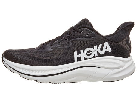 Chaussures Homme HOKA Clifton 10 Noir Blanc LARGE