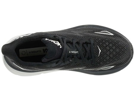 HOKA Clifton 9\Mens Shoes\Black/White