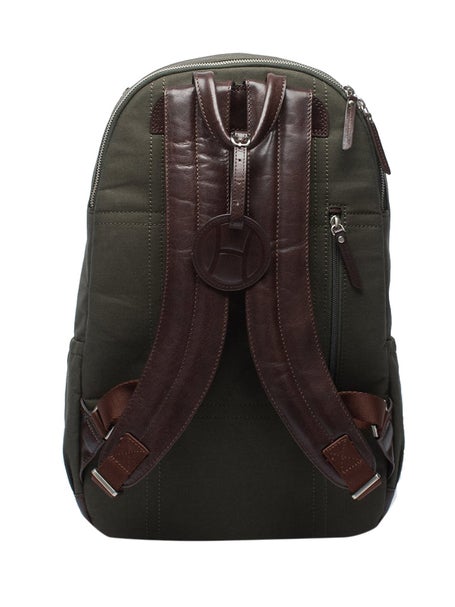 Hildebrand Canvas Tennisrucksack Grün
