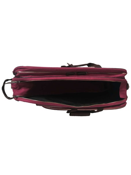 Hildebrand Canvas Tennis Racket Bag Burgundy