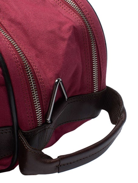 Hildebrand Canvas Tennis Racket Bag Burgundy
