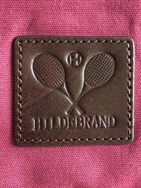 Hildebrand Canvas Tennis Tote Bag Burgundy