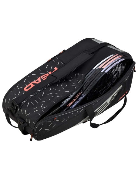 Head Elite Team Racket Bag L (9R) Black/Orange
