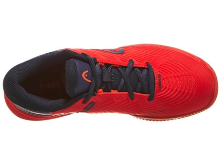 HEAD Revolt Pro 4.5 SANDPLATZ Kinderschuh Rot Dunkelblau