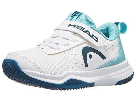 HEAD Sprint Velcro 4.0\White/Turquoise Junior Shoes