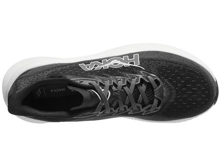 HOKA Mach 6\Mens Shoes\Black/White