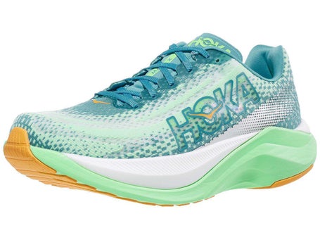 HOKA Mach X Men's Shoes Ocean Mist/Lime Glow | Tennis Warehouse Europe