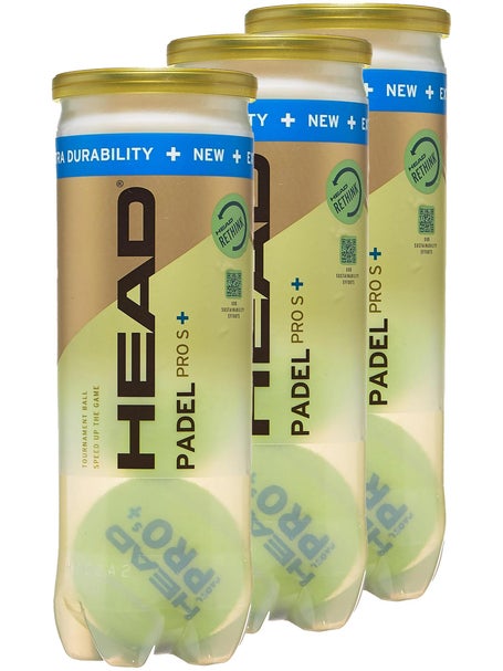 HEAD Pro S + Padel Bälle 3 er Pack