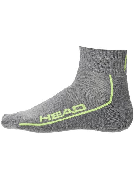 HEAD Performance Quarter 2-Pack Socks Grey/White