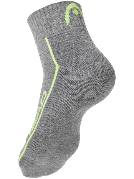 HEAD Performance Quarter 2-Pack Socks Grey/White