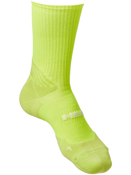 HEAD Tennis Crew 1-Pack Socks Yellow