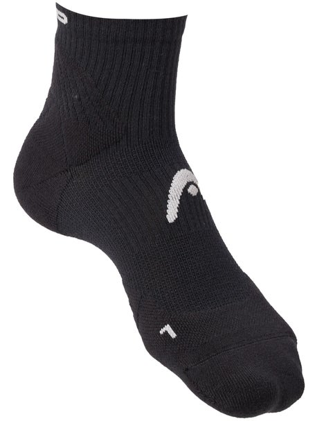 HEAD Tennis Quarter 1-Pack Socks Black