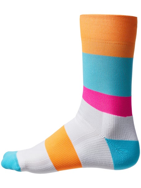 Incylence Running HC Bands Cyan Orange Socks