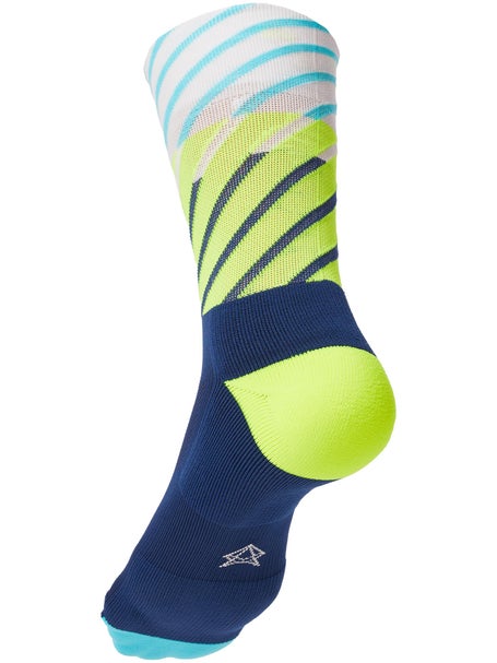 Incylence Running HC Diagonals Navy Canary Socks